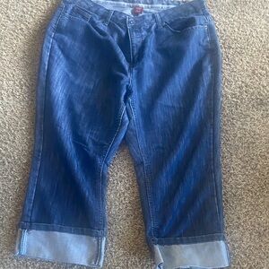 Merona Dark Blue Cropped Ankle Jeans